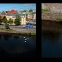 городок Эрэбру, Швеция. Швецкий арт на воде - яичница на воде