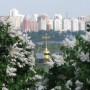 Панорама Левого берега и Видубицкого монастыря из Ботанического сада. 10.05.09