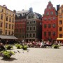 самое типично европейское местечко- центр Стокгольма. посиделки туристов