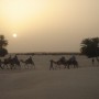 Сахара - закат солнца в пустыне